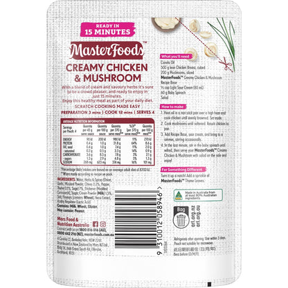 Masterfoods Creamy Chicken & Mushroom Recipe Base 175g