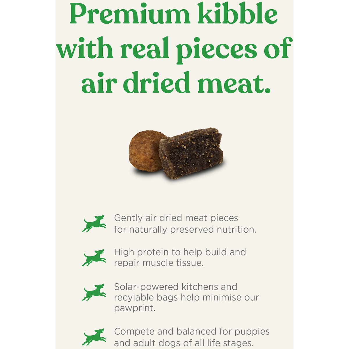 Open Paddock Wild Kangaroo Kibble & Air Dried Dry Dog Food 2.25kg