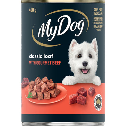 My Dog Adult Classic Loaf Gourmet Beef Wet Food Can 400g