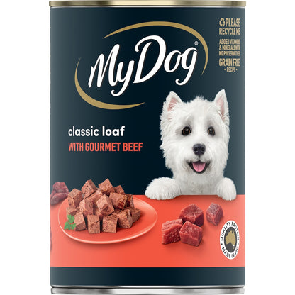 My Dog Adult Classic Loaf Gourmet Beef Wet Food Can 400g