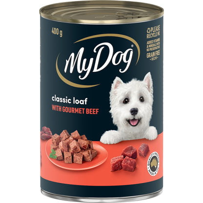 My Dog Adult Classic Loaf Gourmet Beef Wet Food Can 400g