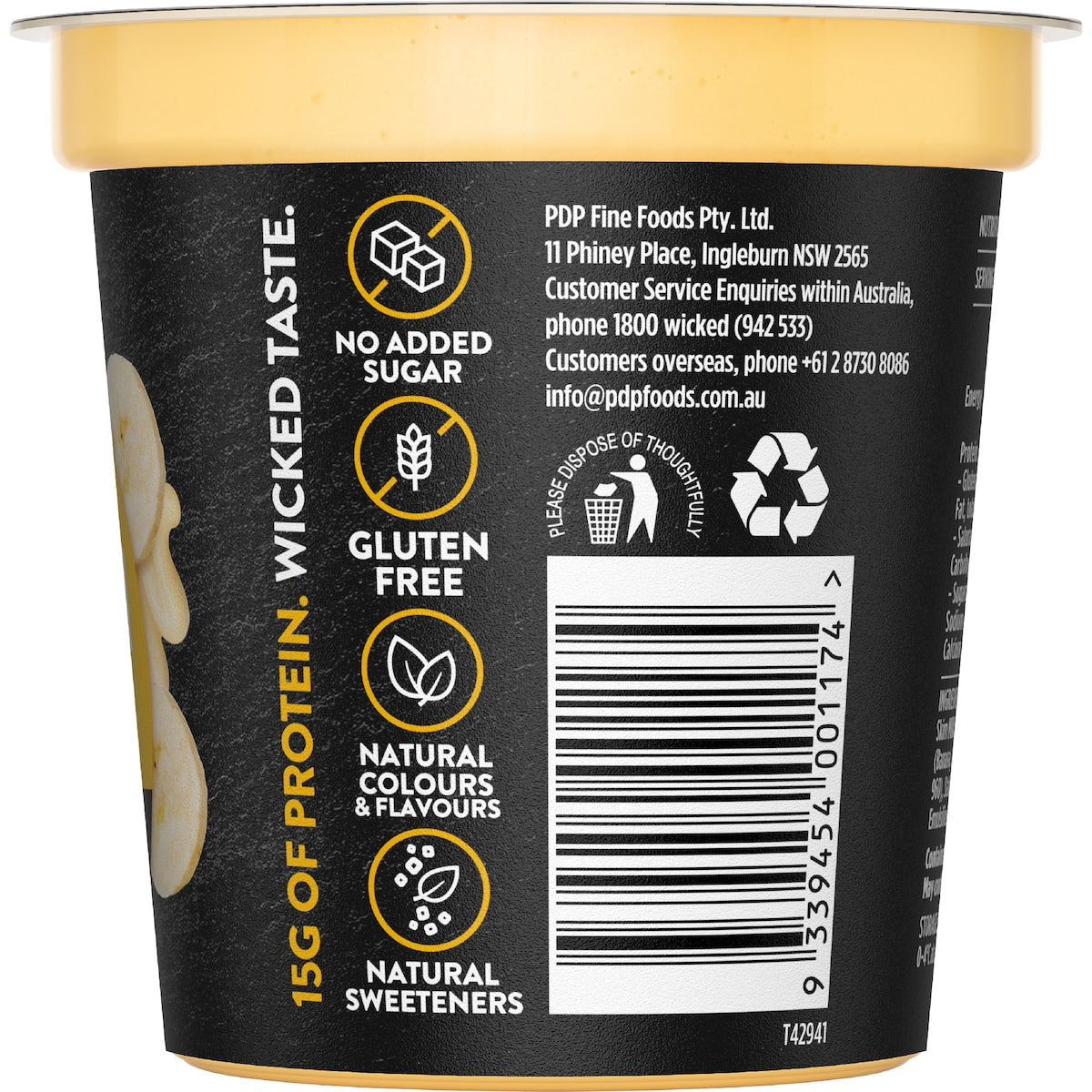 Wicked Sister High Protein Banana Pudding 170g