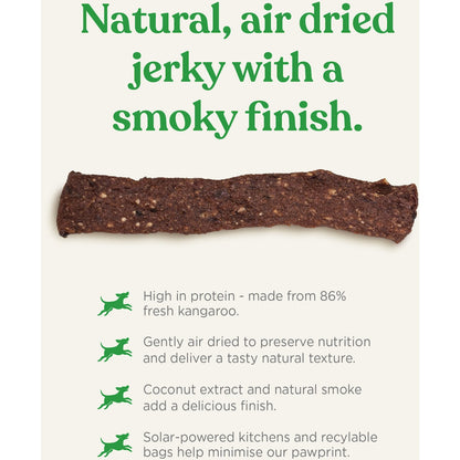 Open Paddock Wild Kangaroo Jerky Strips Dog Treats 300g