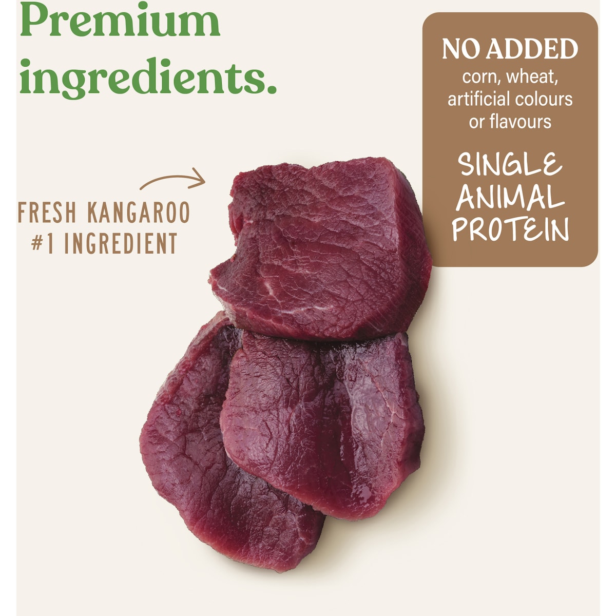Open Paddock Wild Kangaroo Jerky Strips Dog Treats 300g