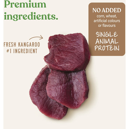 Open Paddock Wild Kangaroo Jerky Strips Dog Treats 300g