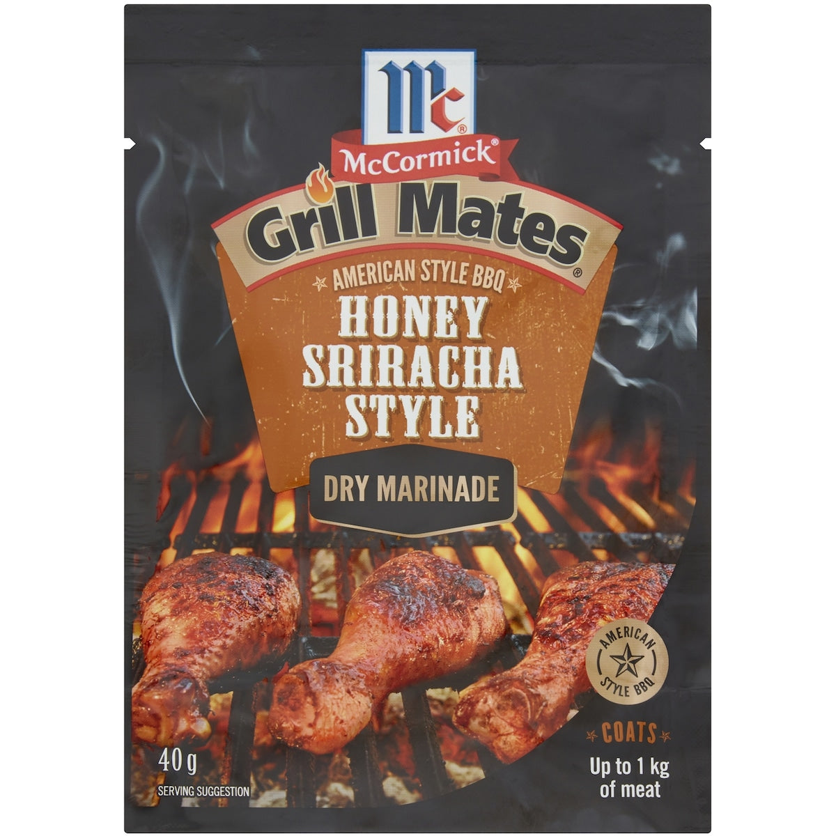 Mccormick Grill Mates Honey Sriracha American Bbq Dry Marinade 40g