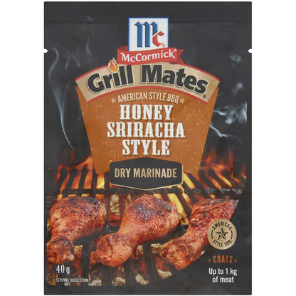 Mccormick Grill Mates Honey Sriracha American Bbq Dry Marinade 40g