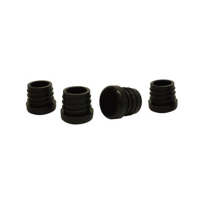 Surface Gard Black Round Plastic Internal Chair Tip - 19mm - 4 Pack