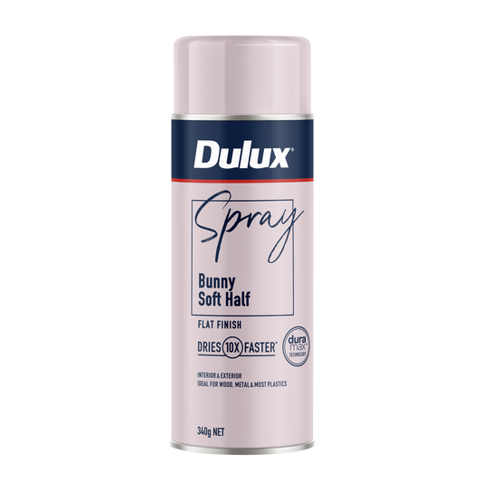 Dulux Spray Paint - 340g - Flat Bunny Soft Half