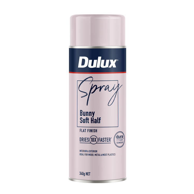 Dulux 340g Bunny Soft Half Flat Finish Spray Paint
