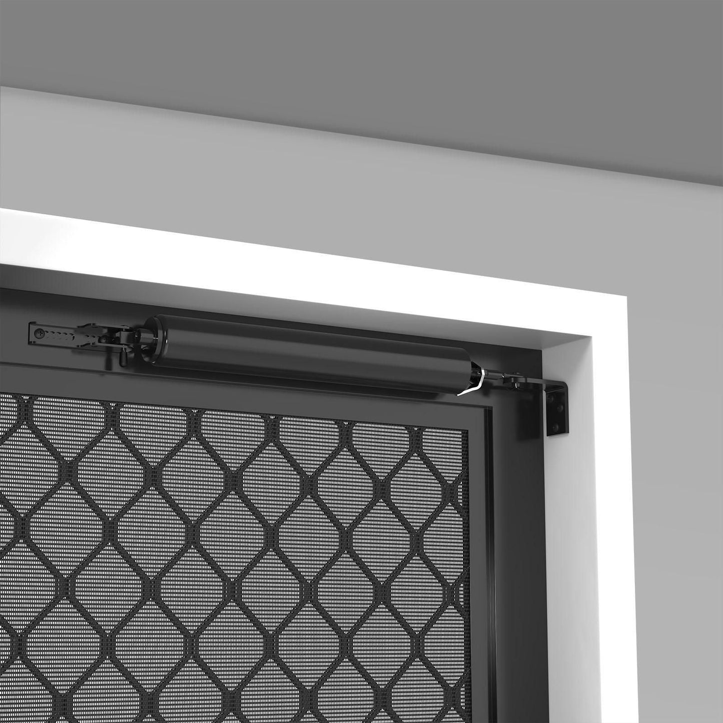 Rolltrak Black Heavy Duty Hydraulic Door Closer - 38mm
