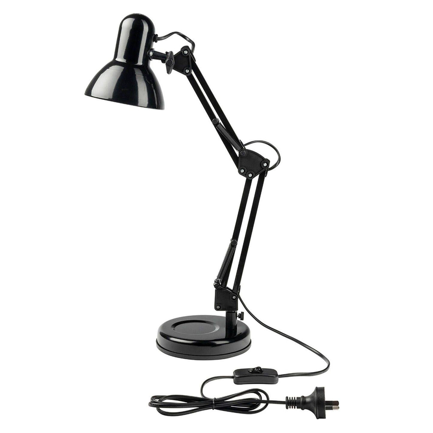 Brilliant XL Black Flexi Lloyd Desk Lamp - 155 x 500mm
