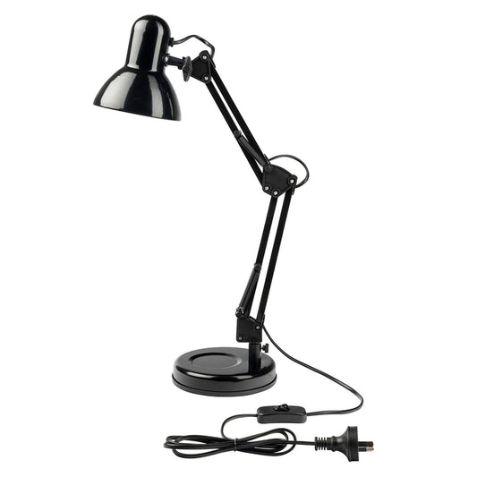 Brilliant XL Black Flexi Lloyd Desk Lamp - 155 x 500mm