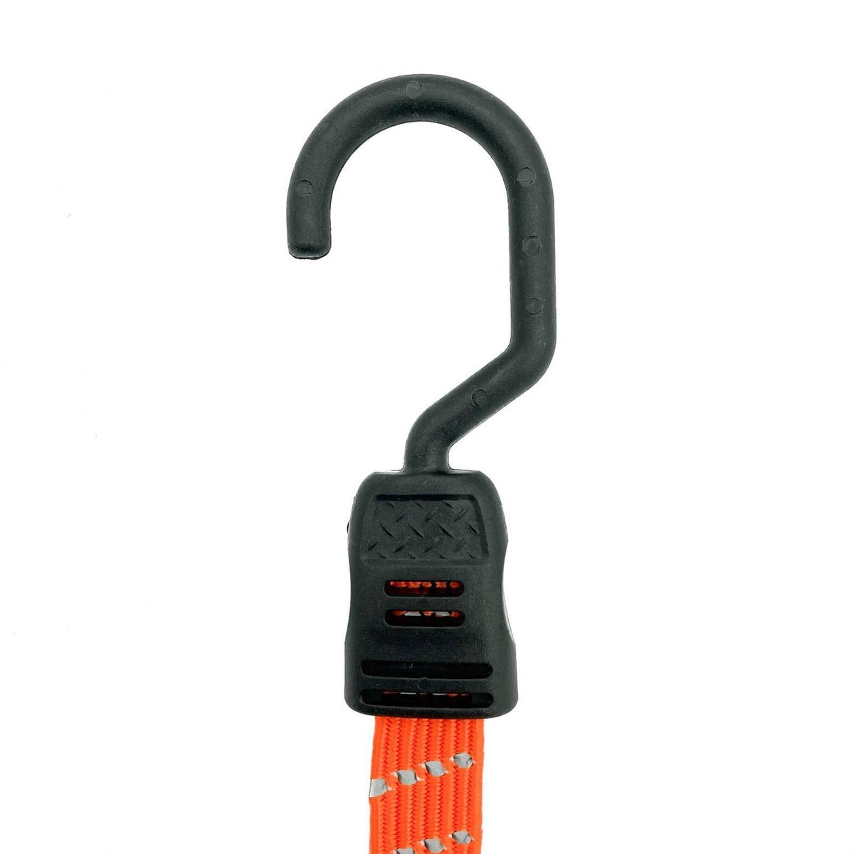 Grunt Reflecta Flat Bungee Strap - 100cm - Rubber - Reflective
