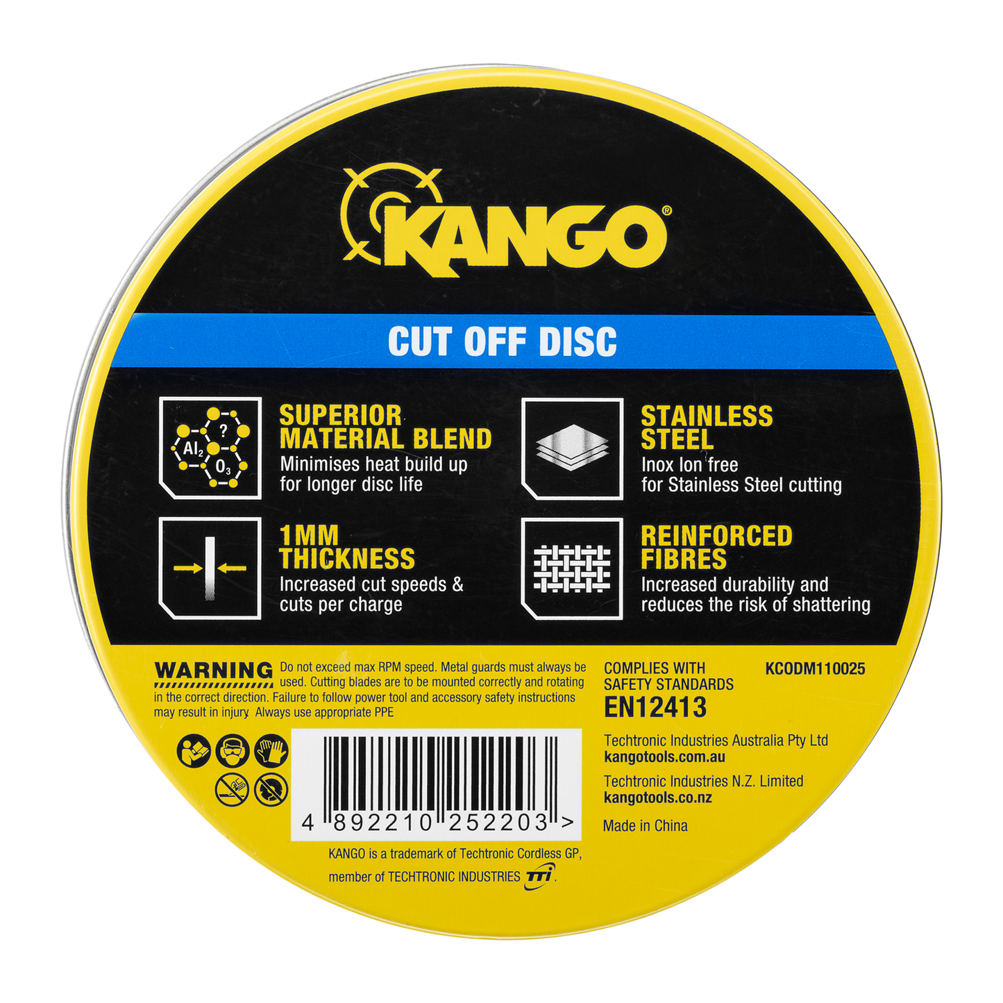 Kango Metal Cut Off Discs - 100mm - 25 Pack