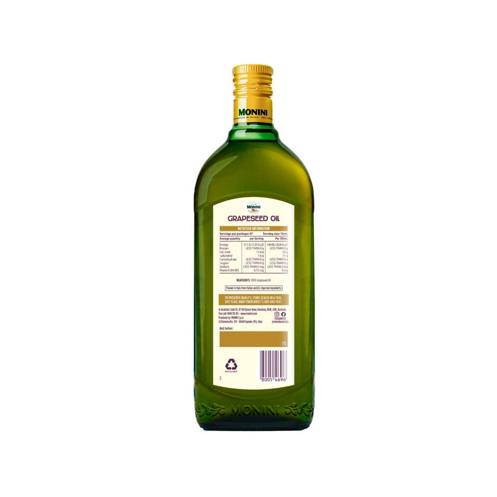 Monini Grape Seed Oil - 1L