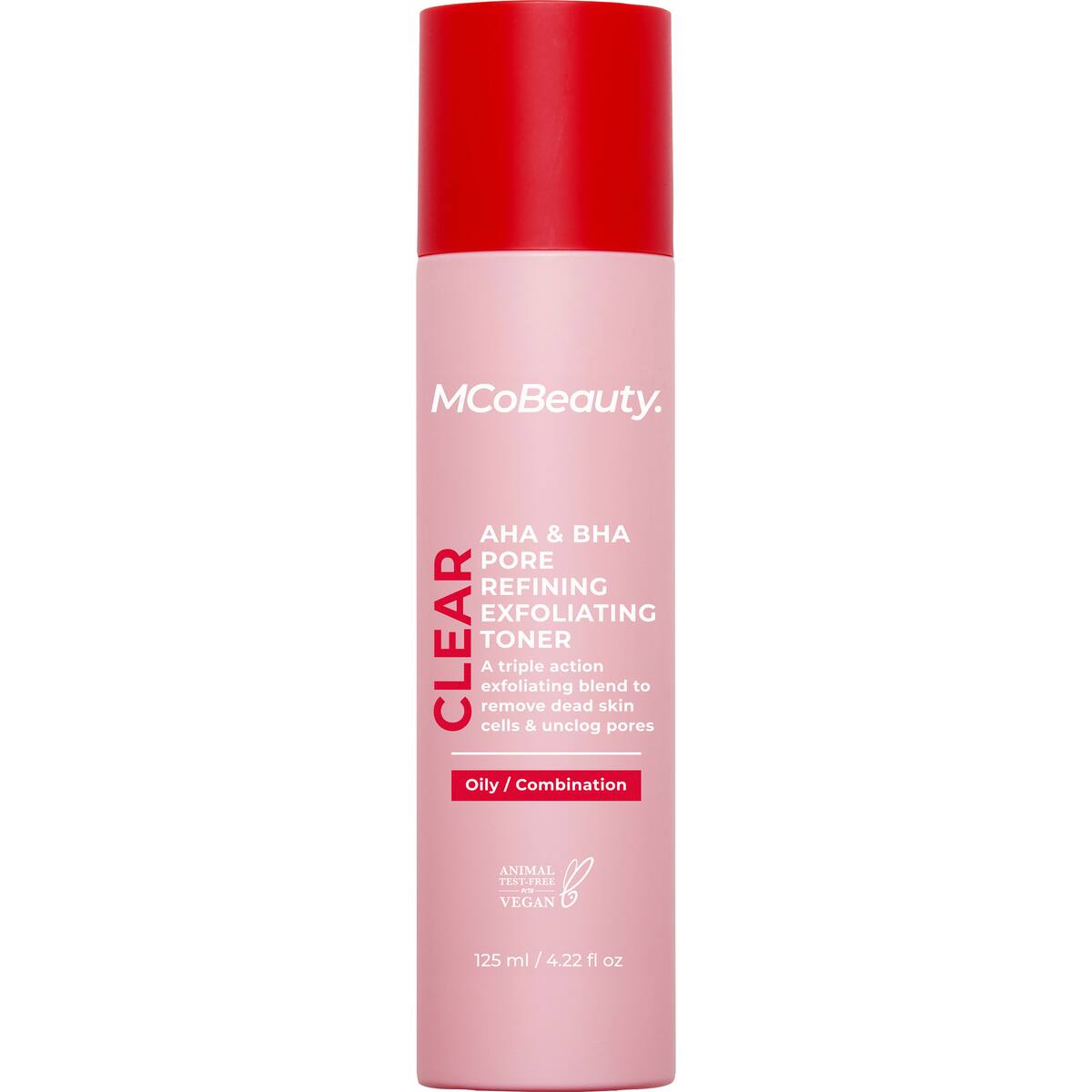 Mcobeauty Aha & Bha Pore Refining Exfoliating Toner 125ml