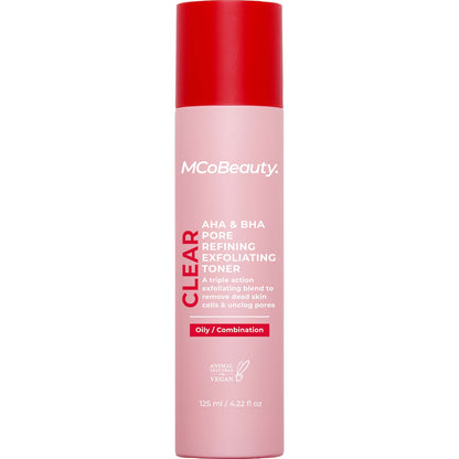 Mcobeauty Aha & Bha Pore Refining Exfoliating Toner 125ml