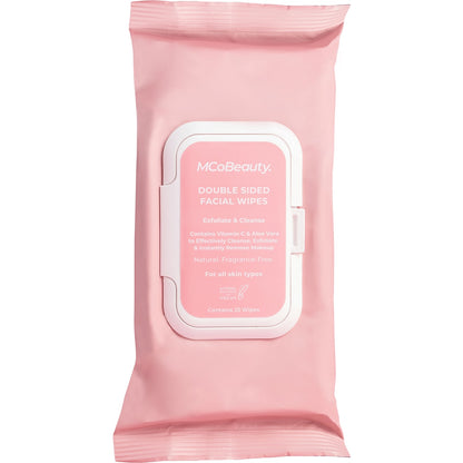 Mcobeauty Everyday Double-sided Facial Wipes 25 Pack