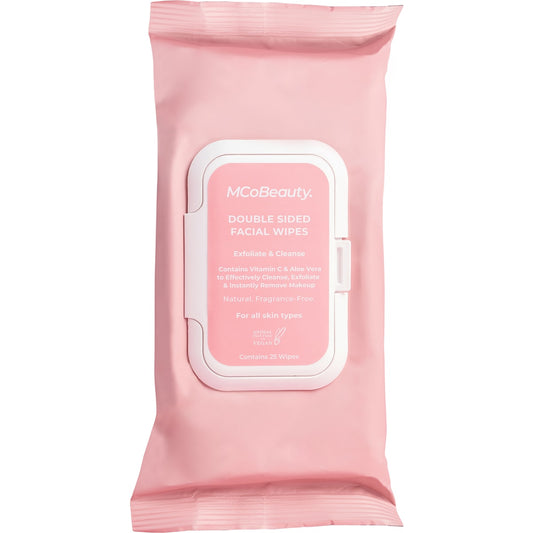 Mcobeauty Everyday Double-sided Facial Wipes 25 Pack