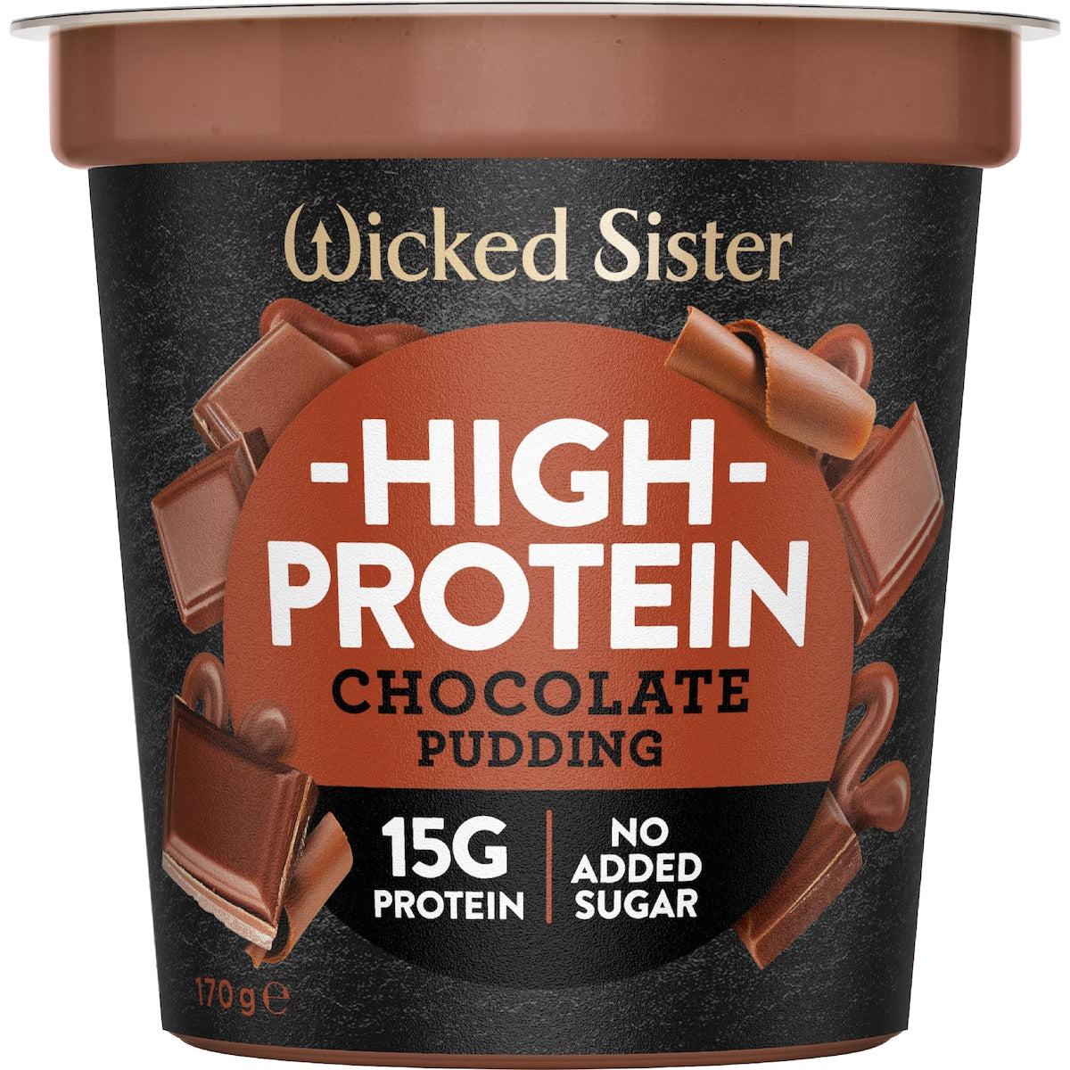 Wicked Sister High Protein Chocolate Pudding 170g