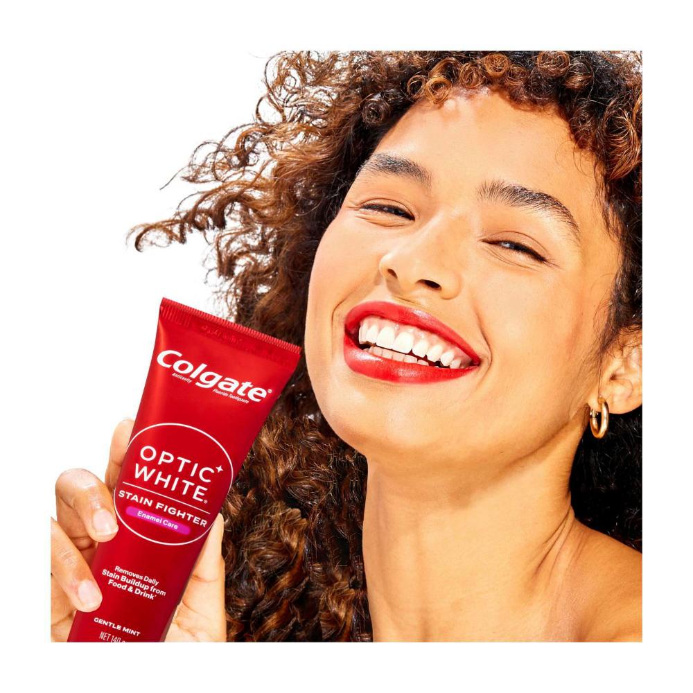 Colgate Optic White Enamel Care Teeth Whitening Toothpaste With 1% Hydrogen Peroxide - 140g