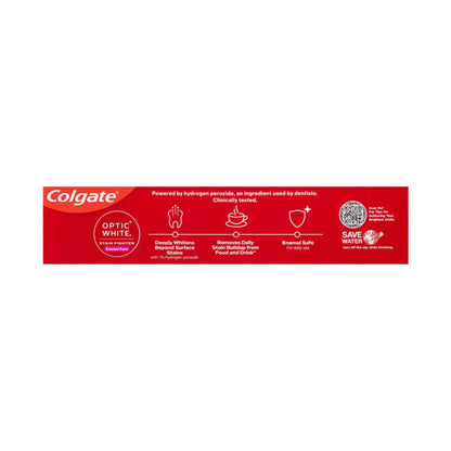 Colgate Optic White Enamel Care Teeth Whitening Toothpaste With 1% Hydrogen Peroxide - 140g