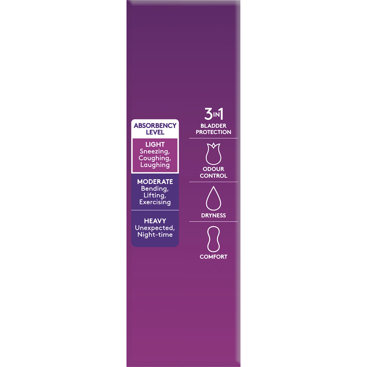 Poise Incontinence Liners Regular 26 Pack