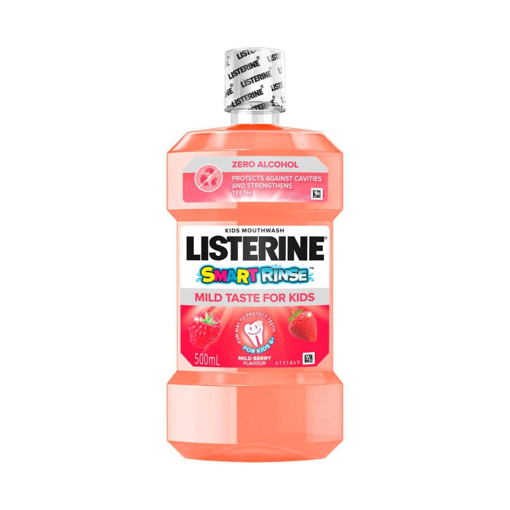 Listerine Mouthwash Kids Smart Rinse Berry - 500mL