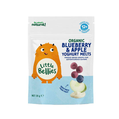 Little Bellies Blueberry & Apple Yoghurt Melts 8 Pack - 20g