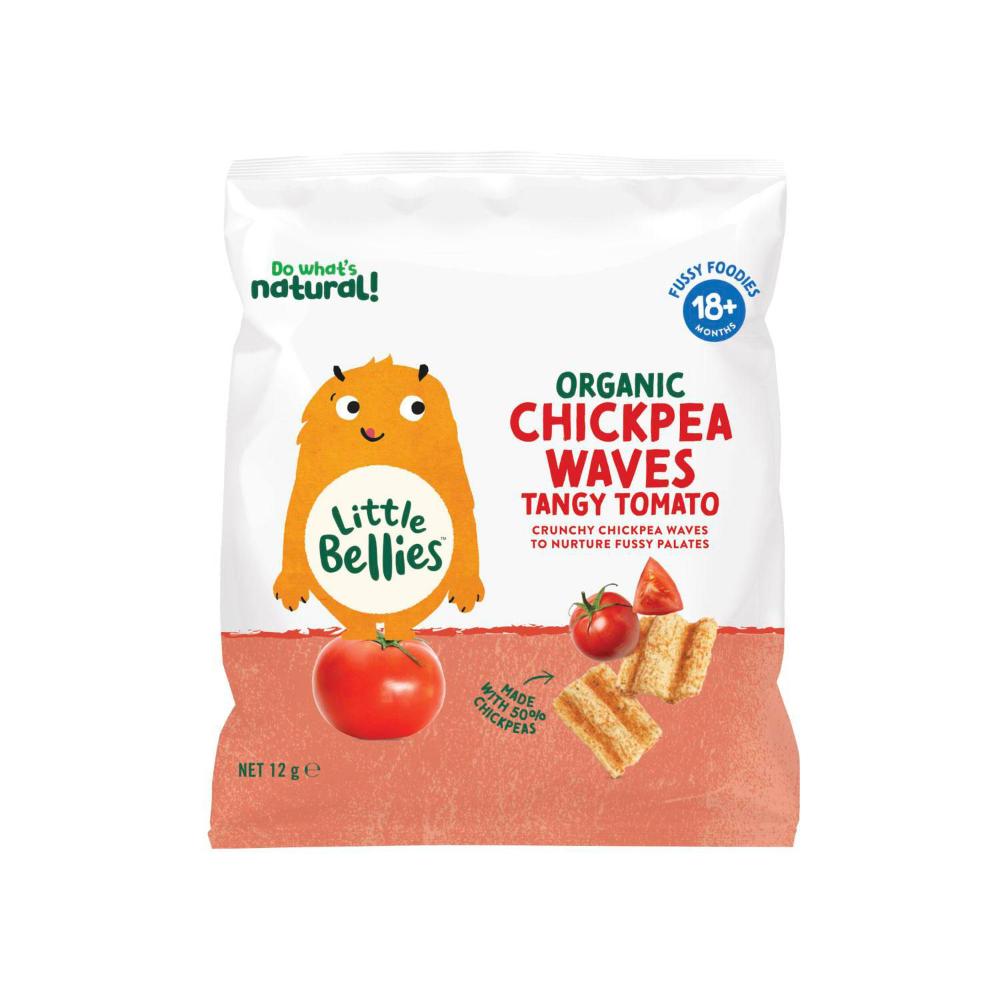 Little Bellies Chickpea Waves Tangy Tomato 7 Pack - 12g