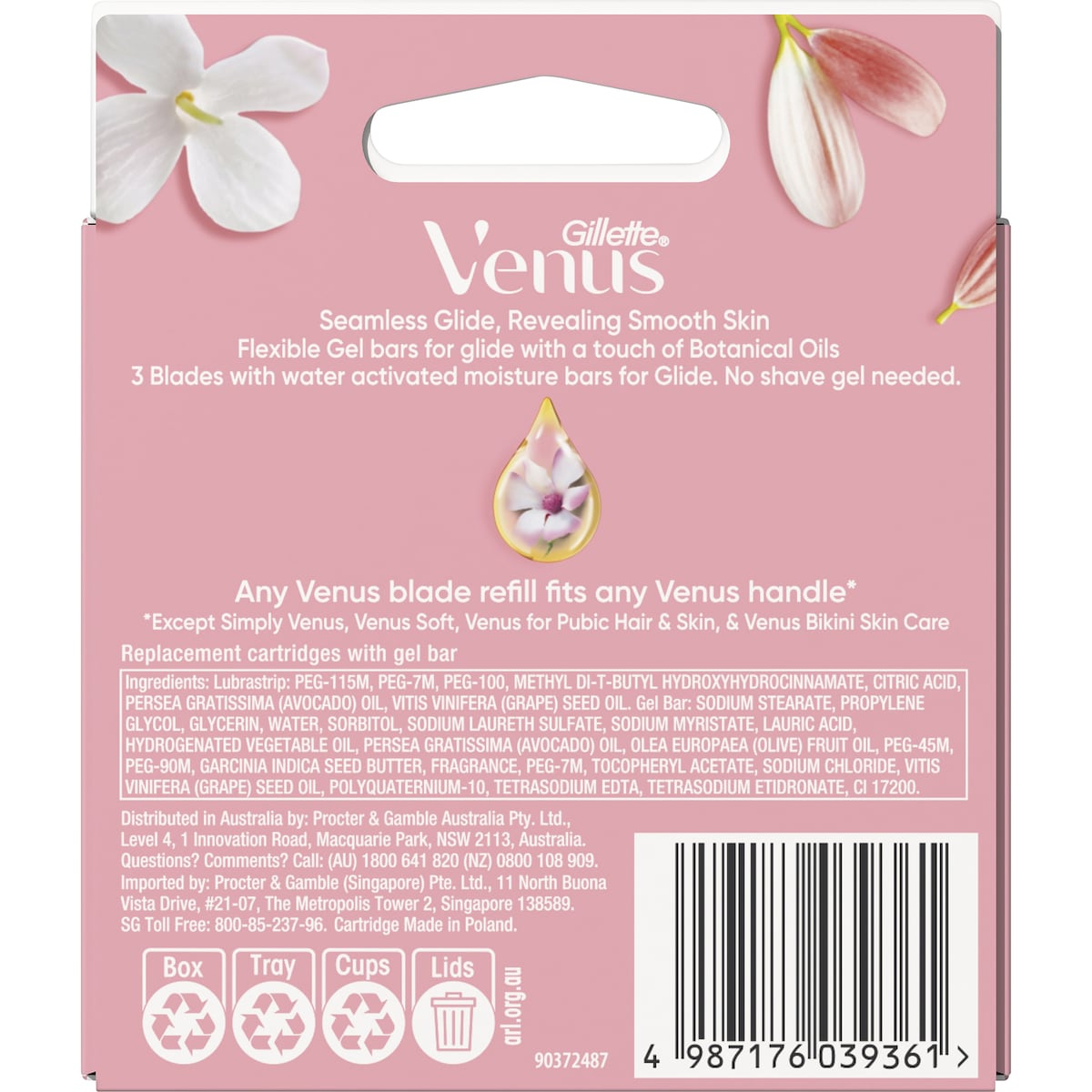 Gillette Venus Comfortglide White Tea Razor Blades 8 Pack