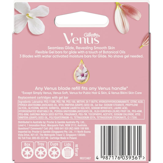 Gillette Venus Comfortglide White Tea Razor Blades 8 Pack
