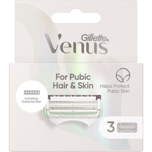 Gillette Venus For Pubic Hair & Skin Razor Blades 3 Pack