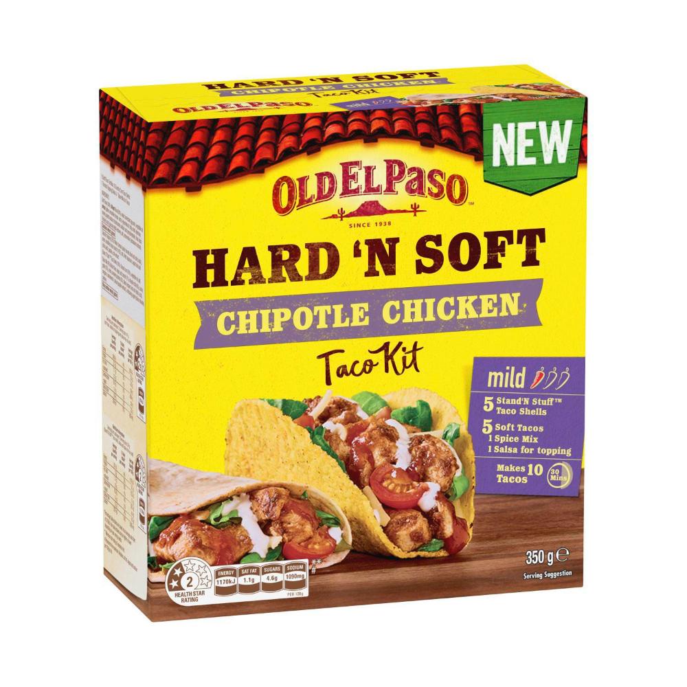 Old El Paso Hard & Soft Chipotle Taco Kit - 350g