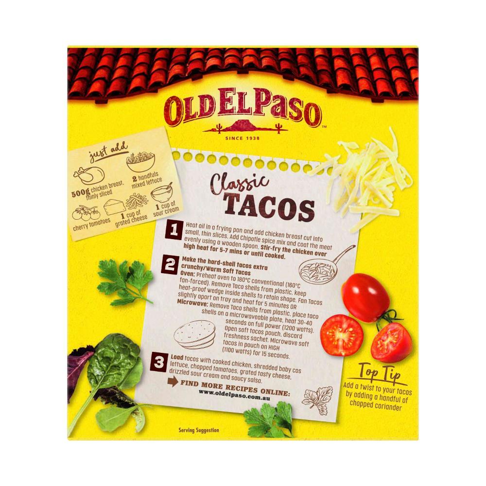 Old El Paso Hard & Soft Chipotle Taco Kit - 350g