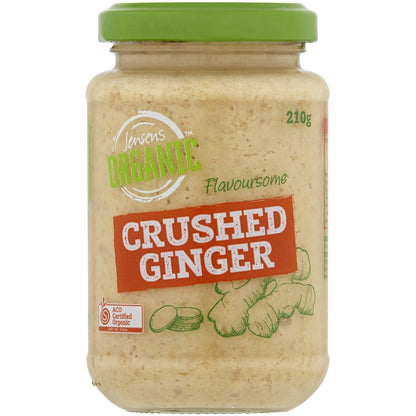 Jensens Organic Crushed Ginger 210g