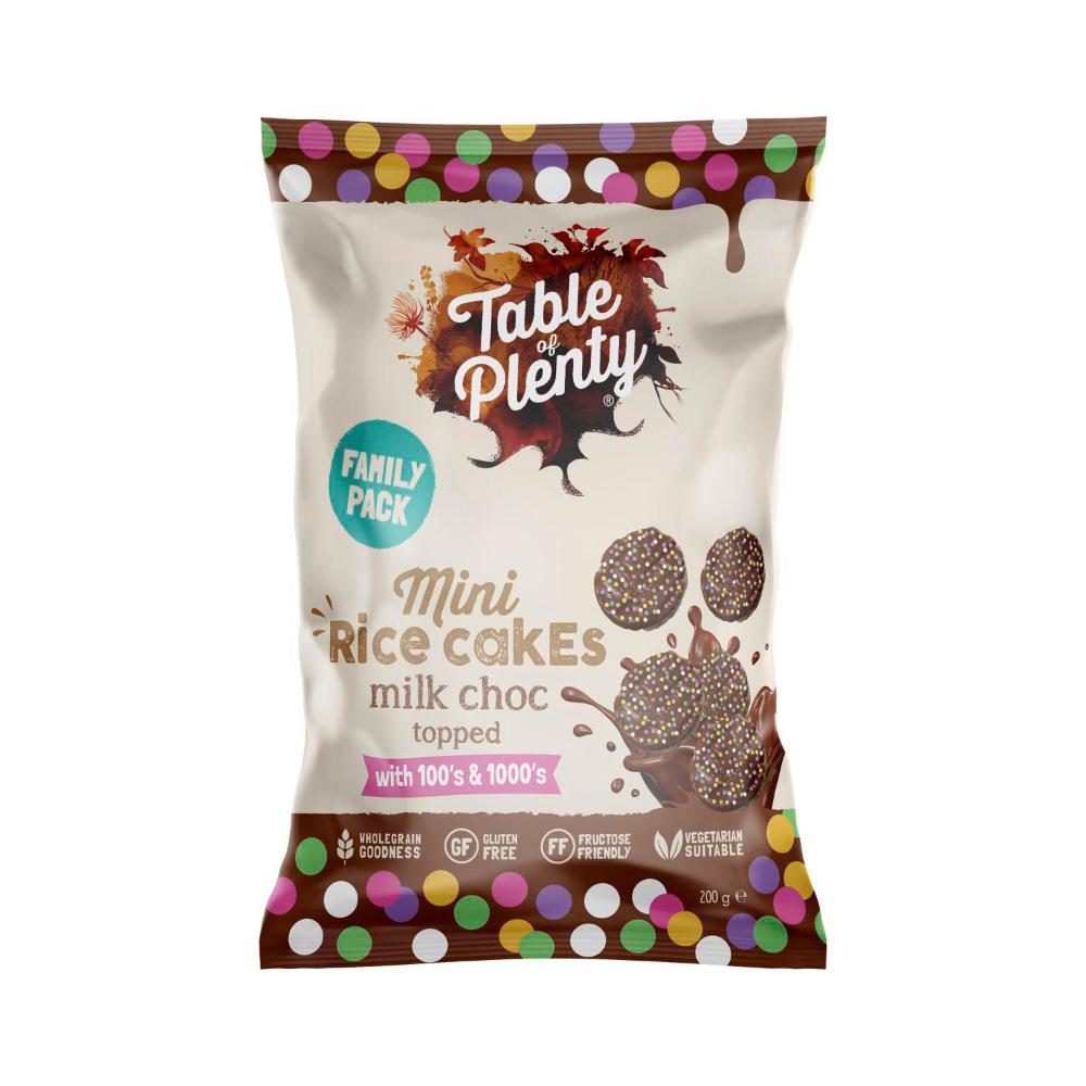 Table Of Plenty Mini Rice Cakes 100s & 1000s Family Pack - 200g