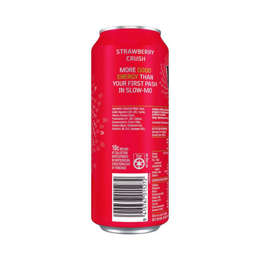 V Energy Drink Can Strawberry Crush - 500mL