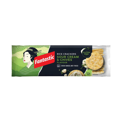 Fantastic Rice Cracker Sour Cream & Chives Flavour - 100g