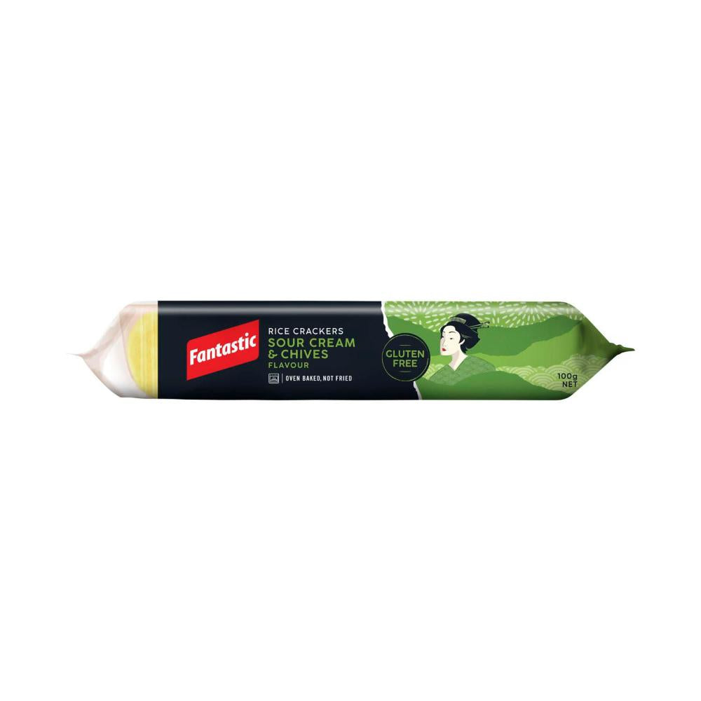 Fantastic Rice Cracker Sour Cream & Chives Flavour - 100g