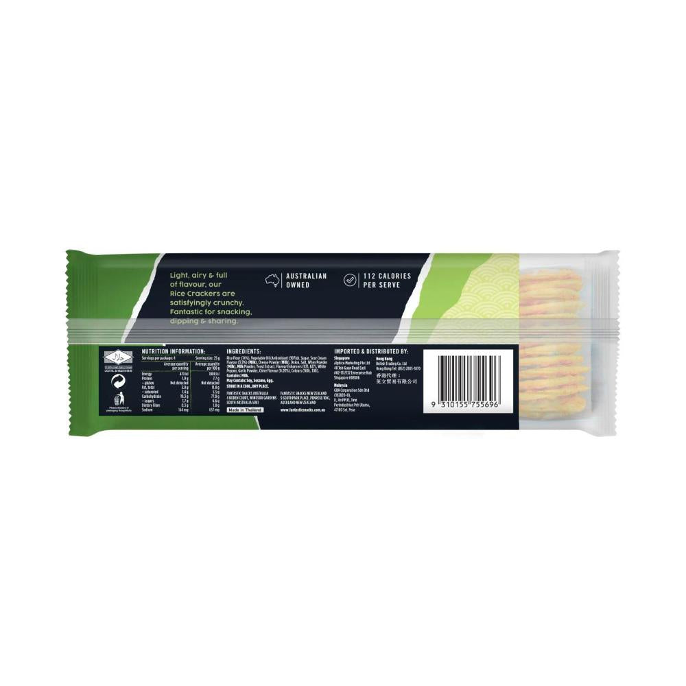 Fantastic Rice Cracker Sour Cream & Chives Flavour - 100g