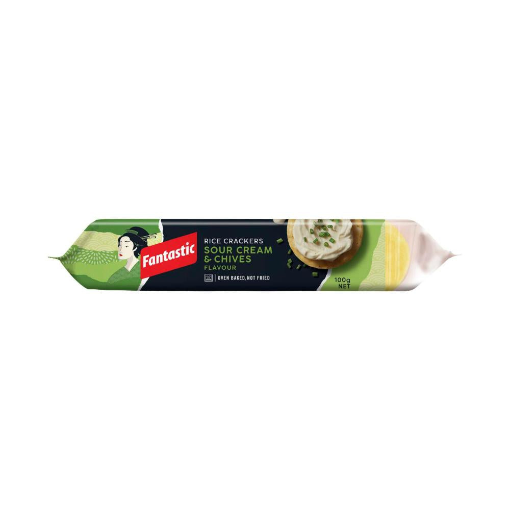 Fantastic Rice Cracker Sour Cream & Chives Flavour - 100g