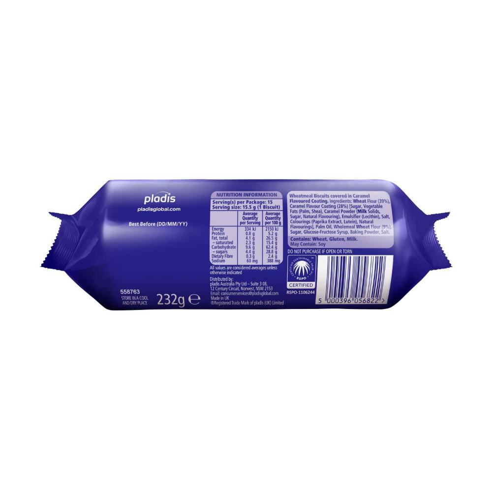 McVitie's Digestives Golden Caramel - 232g