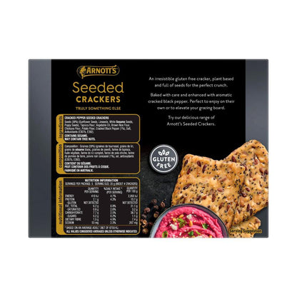 Arnott's Gold Label Seed Crackers Black Pepper - 100g