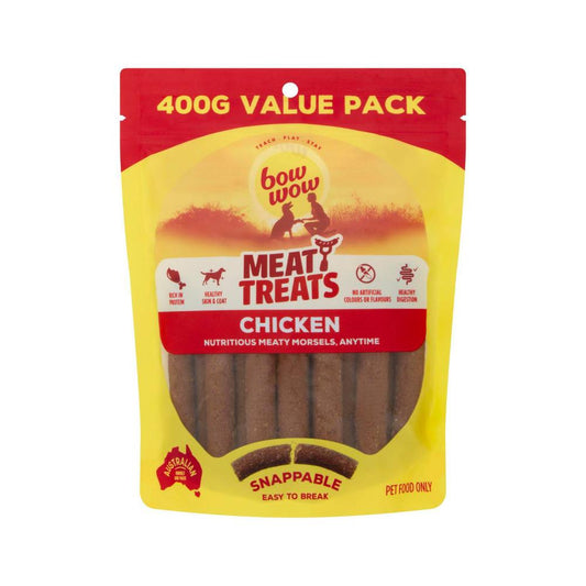 Bow Wow Meaty Dog Treats Chicken - 400g