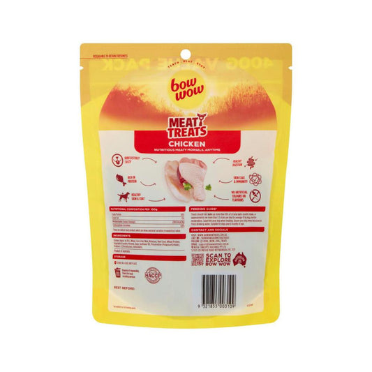 Bow Wow Meaty Dog Treats Chicken - 400g