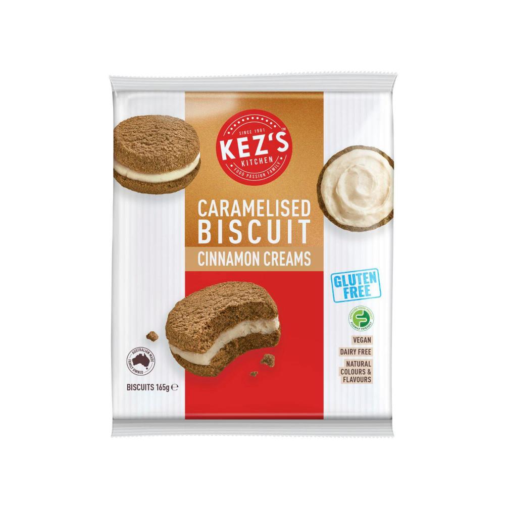 Kez's Kitchen Caramelised Biscuit Cinnamon Creams - 165g