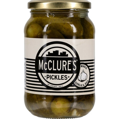 Mcclures Garlic & Dill Whole Pickle 500g