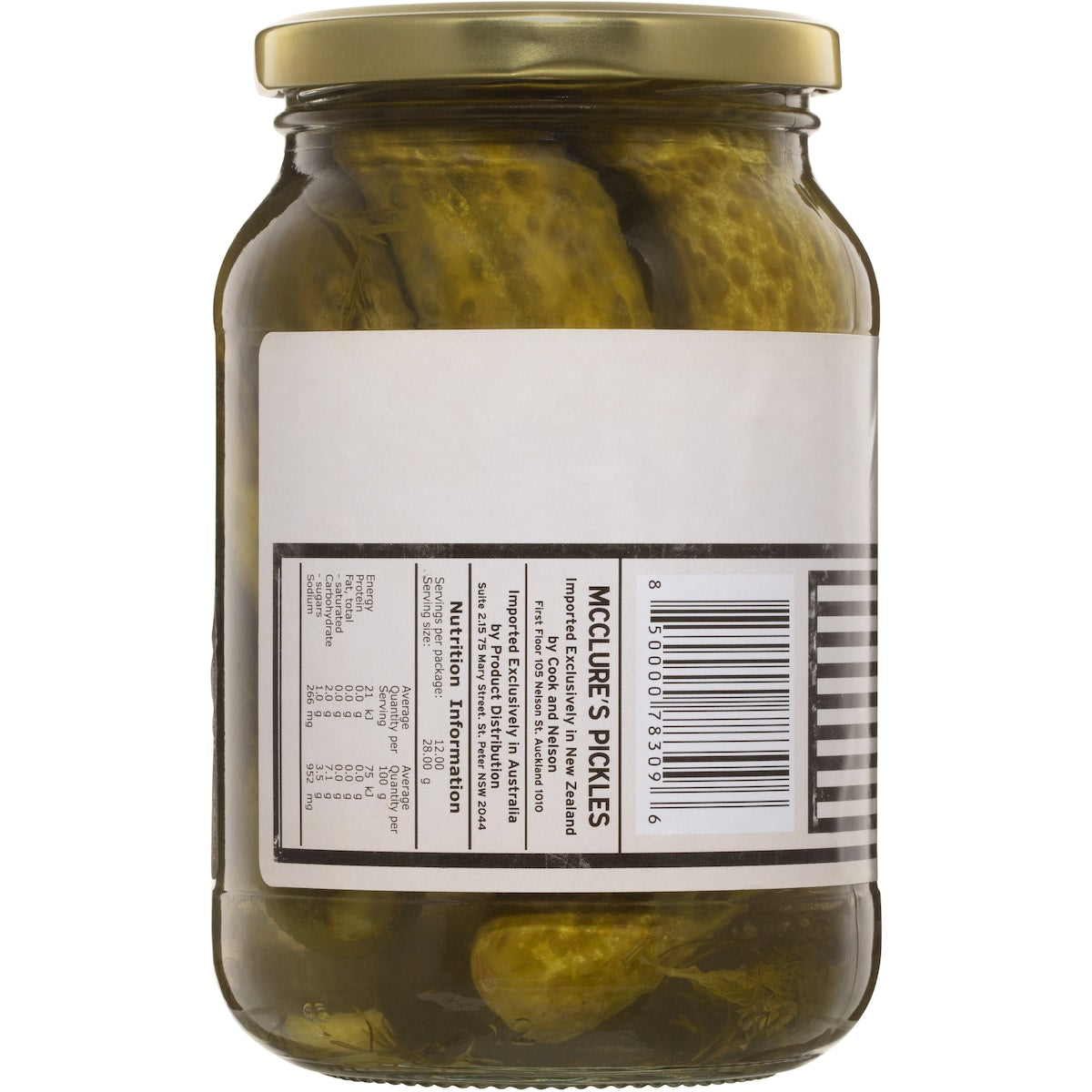 Mcclures Garlic & Dill Whole Pickle 500g